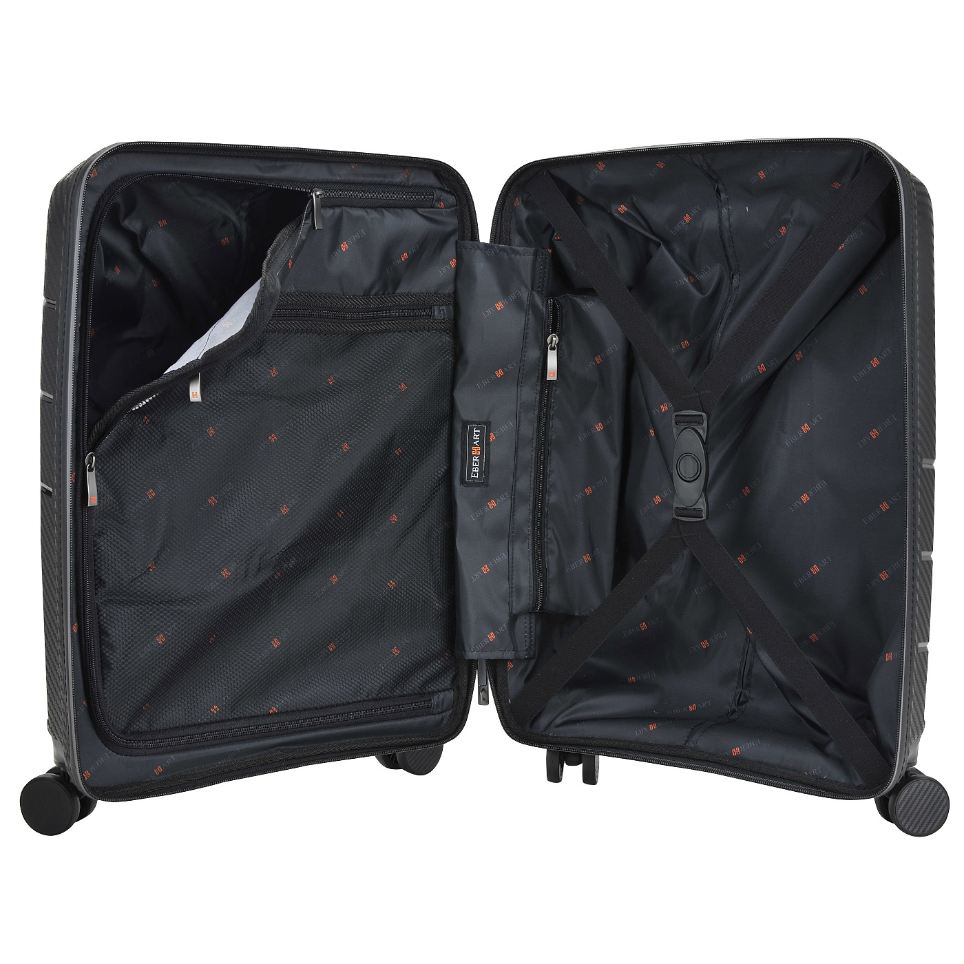 Чемодан для ручной клади из полипропилена с кодовым замком Eberhart Vortex