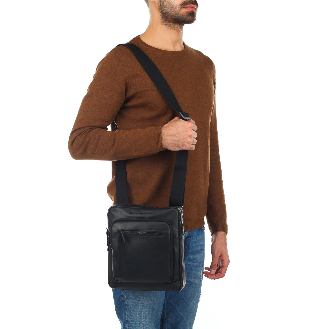 Мужская сумка-планшет с плечевым ремнем Piquadro Setebos