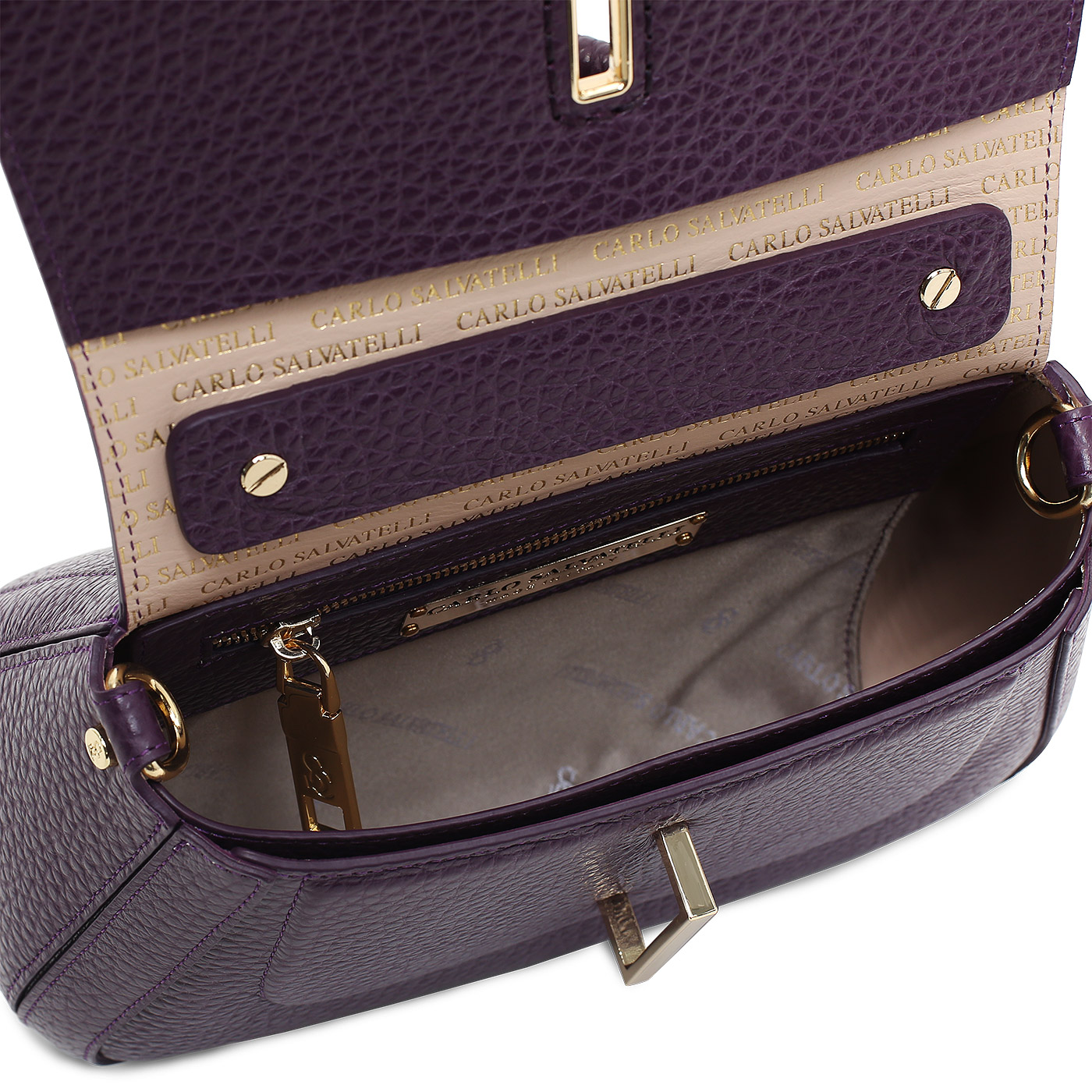 Кожаная сумка Carlo Salvatelli Ives cervino